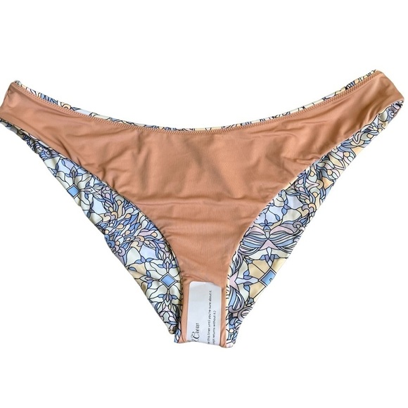 NWT J. Crew Active Curved Waist Cheeky Bikini Bottom Kaleidoscope Print Sz 2X - Picture 10 of 15